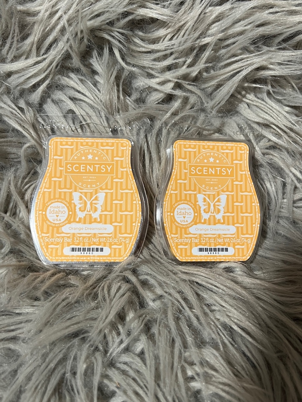 2-🆕Scentsy Orange Bar Wax Melts – Bright Orange Packaging (2-Pack)